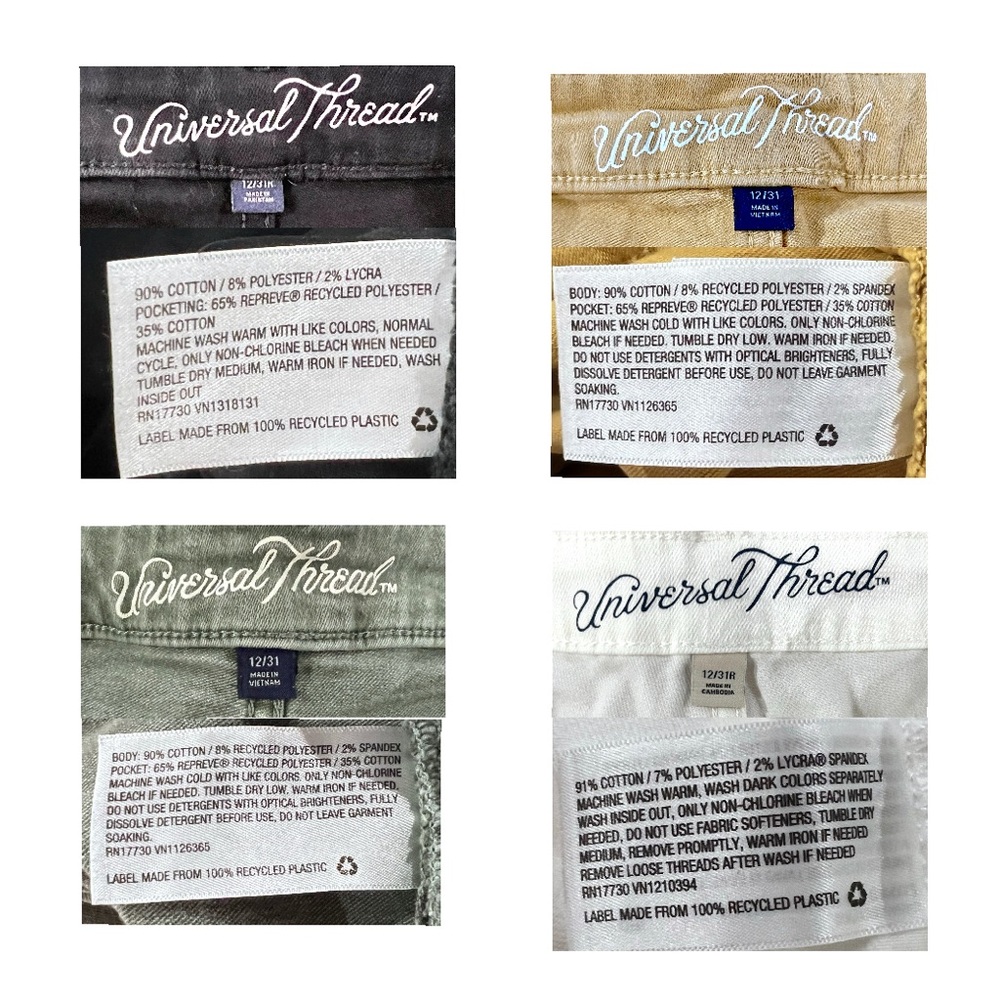 Universal Thread 4pc Denim Shorts Bundle Size 12/31 PreLoved Great Condi… - Picture 11 of 11